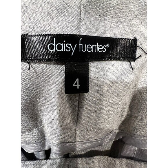 NWT $48 Daisy Fuentes Favorite Pant Heather Gray Dress Slack Pants Women size 4 - Picture 5 of 8